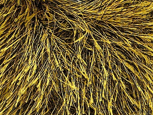 Composition 100% Polyester, Yellow, Brand Ice Yarns, Black, Yarn Thickness 5 Bulky Chunky, Craft, Rug, fnt2-44922