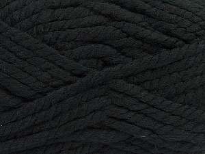 Fiber Content 55% Acrylic, 45% Wool, Brand Ice Yarns, Black, Yarn Thickness 6 SuperBulky Bulky, Roving, fnt2-45120