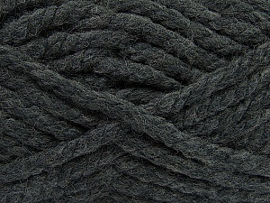 Fiber Content 55% Acrylic, 45% Wool, Brand Ice Yarns, Dark Grey, Yarn Thickness 6 SuperBulky Bulky, Roving, fnt2-45121