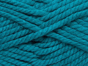 Fiber Content 55% Acrylic, 45% Wool, Teal, Brand Ice Yarns, Yarn Thickness 6 SuperBulky Bulky, Roving, fnt2-45129