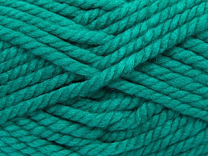 Fiber Content 55% Acrylic, 45% Wool, Brand Ice Yarns, Emerald Green, Yarn Thickness 6 SuperBulky Bulky, Roving, fnt2-45130