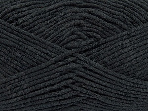Fiber Content 55% Cotton, 45% Acrylic, Brand Ice Yarns, Black, Yarn Thickness 4 Medium Worsted, Afghan, Aran, fnt2-45136