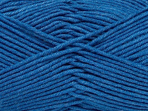 Fiber Content 55% Cotton, 45% Acrylic, Brand Ice Yarns, Blue, Yarn Thickness 4 Medium Worsted, Afghan, Aran, fnt2-45150