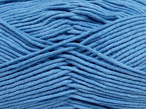 Fiber Content 55% Cotton, 45% Acrylic, Brand Ice Yarns, Baby Blue, Yarn Thickness 4 Medium Worsted, Afghan, Aran, fnt2-45153