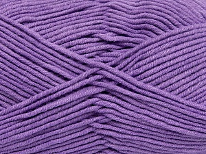 Fiber Content 55% Cotton, 45% Acrylic, Lilac, Brand Ice Yarns, Yarn Thickness 4 Medium Worsted, Afghan, Aran, fnt2-45158