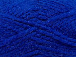 SuperBulky Fiber Content 60% Acrylic, 30% Alpaca, 10% Wool, Royal Blue, Brand Ice Yarns, Yarn Thickness 6 SuperBulky Bulky, Roving, fnt2-45162