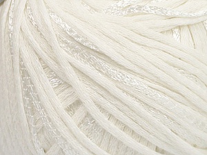 Fiber Content 79% Cotton, 21% Viscose, White, Brand Ice Yarns, Yarn Thickness 3 Light DK, Light, Worsted, fnt2-45186