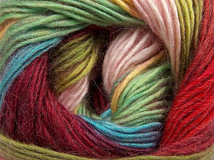Fiber Content 40% Wool, 30% Acrylic, 30% Mohair, Yellow, Red, Pink, Brand Ice Yarns, Green, Burgundy, Blue, Yarn Thickness 3 Light DK, Light, Worsted, fnt2-45802