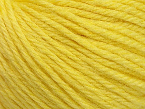 Fiber Content 40% Merino Wool, 40% Acrylic, 20% Polyamide, Light Yellow, Brand Ice Yarns, Yarn Thickness 3 Light DK, Light, Worsted, fnt2-45815