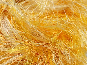 Fiber Content 100% Polyester, Yellow, White, Brand Ice Yarns, Yarn Thickness 6 SuperBulky Bulky, Roving, fnt2-46452