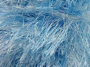 Fiber Content 100% Polyester, White, Brand Ice Yarns, Blue, Yarn Thickness 6 SuperBulky Bulky, Roving, fnt2-46455
