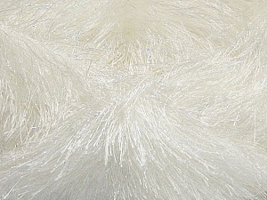 Fiber Content 80% Polyester, 20% Lurex, White, Brand Ice Yarns, Yarn Thickness 5 Bulky Chunky, Craft, Rug, fnt2-46549