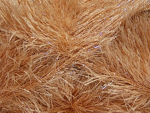 Fiber Content 80% Polyester, 20% Lurex, Brand Ice Yarns, Cafe Latte, Yarn Thickness 5 Bulky Chunky, Craft, Rug, fnt2-46551