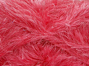 Fiber Content 80% Polyester, 20% Lurex, Brand Ice Yarns, Candy Pink, Yarn Thickness 5 Bulky Chunky, Craft, Rug, fnt2-46556