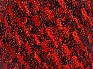Trellis Fiber Content 100% Polyester, Red, Brand Ice Yarns, Black, fnt2-46671