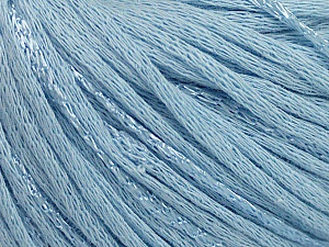 Composition 79% Coton, 21% Viscose, Light Blue, Brand Ice Yarns, Yarn Thickness 3 Light DK, Light, Worsted, fnt2-48344