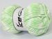 Chenille Baby Colors Mint Green, White