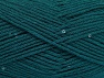 Composition 98% Acrylique, 2% Paillette, Brand Ice Yarns, Emerald Green, Yarn Thickness 4 Medium Worsted, Afghan, Aran, fnt2-64449 
