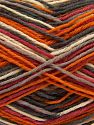 Composition 75% Superwash Wool, 25% Polyamide, Red, Orange, Brand Ice Yarns, Grey Shades, Cream, fnt2-68201 