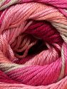 Fiber Content 100% Mercerised Cotton, Pink Shades, Brand Ice Yarns, Beige, fnt2-69530 