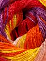 Contenido de fibra 100% Mercerizado del algodÃ³n, Yellow, Red, Purple, Orange, Light Pink, Brand Ice Yarns, fnt2-69531 
