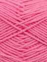 Cold Rinse. Short spin. Do not wring. Do not iron. Dry cleanable. Do not bleach. Fiber Content 50% Polyamide, 50% Acrylic, Pink, Brand Ice Yarns, fnt2-69559 