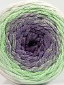 Please be advised that yarns are made of recycled cotton, and dye lot differences occur. Fiber Content 100% Cotton, White, Purple, Mint Green, Lavender, Brand Ice Yarns, fnt2-70806 
