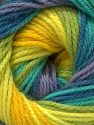Fiber Content 100% Acrylic, Yellow, Turquoise, Lilac, Brand Ice Yarns, Green, Blue Shades, fnt2-71515 