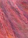 Vezelgehalte 78% Acryl, 12% Polyester, 10% Mohair, Rainbow, Pink, Brand Ice Yarns, fnt2-72105 