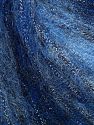 Composition 30% Polyester, 30% Acrylique, 25% Laine, 15% MÃ©tallique Lurex, Brand Ice Yarns, Blue Shades, fnt2-72929 