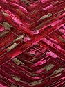 Fiber Content 55% Polyester, 35% Acrylic, 10% Mohair, Red, Pink, Light Brown, Brand Ice Yarns, Burgundy, fnt2-73261 