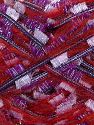 Composition 50% Polyester, 5% MÃ©tallique Lurex, 35% Acrylique, 10% Mohair, Red, Purple, Lilac, Brand Ice Yarns, Burgundy, fnt2-73265 