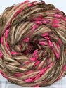 Composition 50% Polyester, 25% Laine, 15% Polyamide, 10% Acrylique, Pink, Light Brown, Brand Ice Yarns, fnt2-73266 