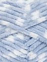 Fiber Content 100% Micro Fiber, White, Light Blue, Brand Ice Yarns, fnt2-73509 