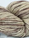 Machine washable pure merino wool. Lay flat to dry Fiber Content 100% Superwash Merino Wool, Brand Ice Yarns, Brown, Beige, fnt2-73835 