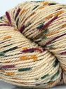 Fiber Content 85% Superwash Merino Wool, 15% Silk, Purple, Brand Ice Yarns, Gold, Dark Green, Cream, fnt2-73841 