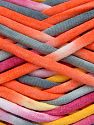 Fiber Content 60% Polyamide, 40% Cotton, Yellow, Pink, Orange, Light Grey, Brand Ice Yarns, fnt2-74547 