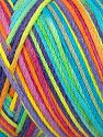 Please be advised that yarns are made of recycled cotton, and dye lot differences occur. Fiber Content 80% Cotton, 20% Polyamide, Rainbow, Brand Ice Yarns, fnt2-74607 