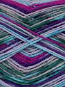 Machine Washable. Composition 75% Superwash Wool, 25% Polyamide, Purple, Lilac, Brand Ice Yarns, Green, Fuchsia, Blue, fnt2-74852 