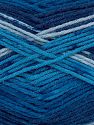 Fiber Content 75% Superwash Wool, 25% Polyamide, Brand Ice Yarns, Blue Shades, fnt2-74997 