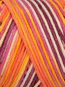 Please be advised that yarns are made of recycled cotton, and dye lot differences occur. Composition 80% Coton, 20% Polyamide, Purple, Pink Shades, Orange Shades, Brand Ice Yarns, fnt2-75877 