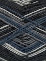 Machine Washable. Fiber Content 75% Superwash Wool, 25% Polyamide, Brand Ice Yarns, Grey Shades, Blue, Black, fnt2-76036 