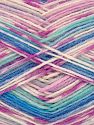 Fiber Content 75% Superwash Wool, 25% Polyamide, Turquoise, Pink, Lilac, Brand Ice Yarns, Grey, Cream, Blue, fnt2-76138 
