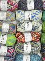 Colorway Sock Yarns Machine washable In this list; you see most recent 50 mixed lots. <br> To see all <a href=&amp/mixed_lots/o/4#list&amp>CLICK HERE</a> (Old ones have much better deals)<hr> Contenido de fibra 75% Superwash Wool, 25% Poliamida, Brand Ice Yarns, fnt2-76346 
