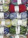 Colorway Sock Yarns Machine washable In this list; you see most recent 50 mixed lots. <br> To see all <a href=&amp/mixed_lots/o/4#list&amp>CLICK HERE</a> (Old ones have much better deals)<hr> Contenido de fibra 75% Superwash Wool, 25% Poliamida, Brand Ice Yarns, fnt2-76349 
