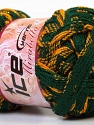 Composition 97% Acrylique, 3% Lurex, Yellow, Brand Ice Yarns, Green, Gold, Yarn Thickness 6 SuperBulky Bulky, Roving, fnt2-27375 