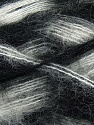 Fiber Content 70% Mohair, 30% Acrylic, White, Brand Ice Yarns, Black, Yarn Thickness 3 Light DK, Light, Worsted, fnt2-35061 