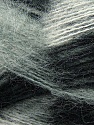 Fiber Content 70% Mohair, 30% Acrylic, White, Brand Ice Yarns, Grey, Black, Yarn Thickness 3 Light DK, Light, Worsted, fnt2-35062 