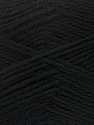 Composition 100% Laine vierge, Brand Ice Yarns, Black, Yarn Thickness 3 Light DK, Light, Worsted, fnt2-42303 
