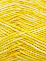 Strong pure cotton yarn in beautiful colours, reminiscent of bleached denim. Machine washable and dryable. Fiber Content 100% Cotton, Yellow, White, Brand Ice Yarns, Yarn Thickness 3 Light DK, Light, Worsted, fnt2-42562 